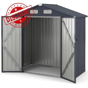 TANGZON 6 x 4 FT Outdoor Garden Shed