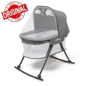 Puggle Sleepy Rocking Crib with 3 Toys - Anthracite