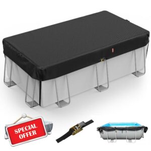 LXKCKJ 6X12FT Rectangular Pool Covers for Above Ground Pools