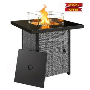 Outsunny Propane Gas Fire Pit Table for Garden