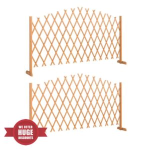 Outsunny 2 Pack Expanding Fence Panels