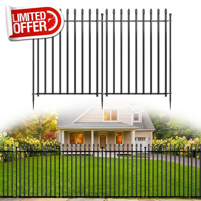 10 Panels No Dig Decorative Garden Fence