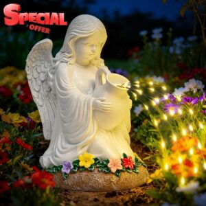 GIGALUMI Solar Angel Garden Ornaments Outdoor