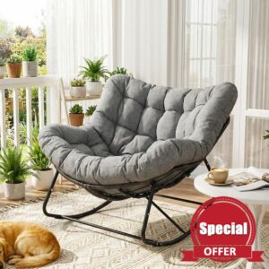 LIFERUN Rattan Rocking Chair 110x102x72cm