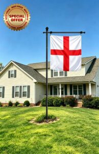 Koutemie 10FT/305cm Garden Flag Pole Stand