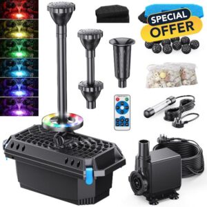 Biling Pond Filter with UV Clarifier and LED Lights