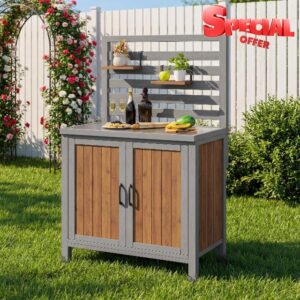 Merax Rustic Outdoor Storage Cabinet