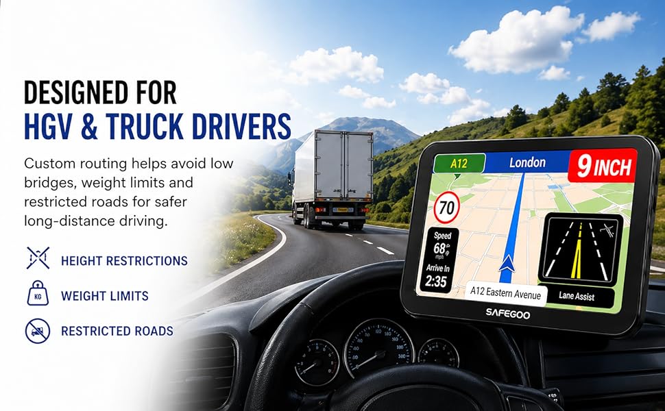 Text reads 'AVOID SPEED CAMERA FINES', 'Real-time speed camera alerts', '30' speed limit, '&pound;100+' fine, '200m' detection range, with 'DASH CAM' and feature icons for 'SPEED LIMIT ALERTS', 'SAVE MONEY'.