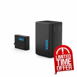 GoPro Dual Battery Charger + Enduro 2 Battery (MISSION 1 Series + HERO13 Black) - Official GoPro Accessory