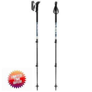 LEKI Makalu Hiking Poles for Women & Men | Adjustable aluminum trekking poles (110–145 cm) with trekking baskets