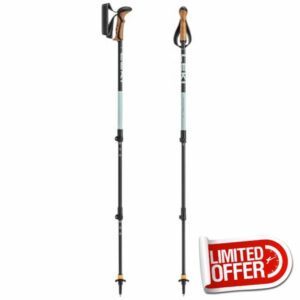LEKI Khumbu AS Hiking Poles for Women & Men | Adjustable aluminum trekking poles (110–145 cm) with trekking baskets | Antishock cushioning system by LEKI