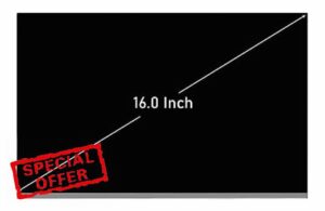 Compatible with Dell Pro 16 PC16250 16.0" Laptop LED LCD IPS Screen Panel Display Monitor 30 Pins 1920x1200 WUXGA
