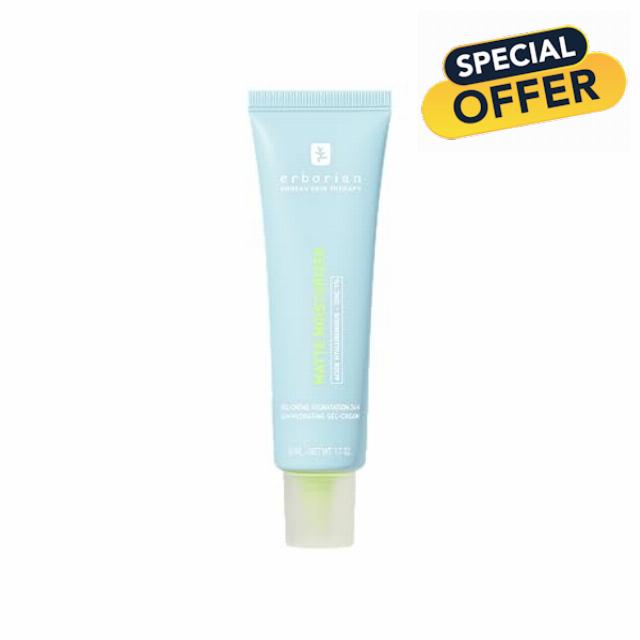 Erborian - Matte Moisturizer - 24H Hydrating Gel-Cream - Instant mattifying effect - Hyaluronic Acid and Zinc - 50ml - Korean Cosmetic