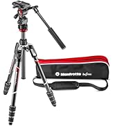Manfrotto Befree Advanced 3-Way Tripod Kit, Tripod and Fluid Head in Aluminium for Cameras and Ca...