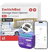 SwitchBot Smart Relay Switch 1, Smart Relay Module with Built-in Hub, Wi-Fi&Bluetooth Switch Work...