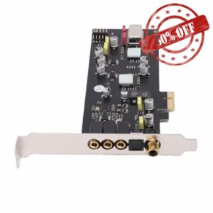 PCIE Sound Card Support for SSS1700 100dB Fiber Optic Coaxial Digital HiFi Internal Sound Card Built in ADC and Digital to Analog Converte
