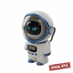 1 Pack for Smart AI Robot Speaker 51 FM Radio Interactive Learning for COMPANION for Kids Home White Plastic 122x112x177mm(White)