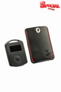 Car Alarm/Tag/Tracker Fob - Case/Pouch/Holder - Black/Red