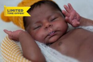 Anano Full Silicone Reborn Doll Floppy And Squishy Chirstopher 18 Inch Reborn Baby Dolls Black Girl Newborn Realistic Baby Doll Brown Skin For Kid 3+ Birthday Gif