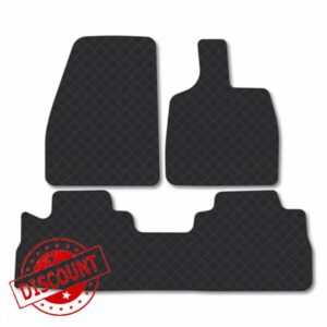 Omoda 9 Petrol (2025+) Rubber Car Mats Compatible with Tailored Fit Heavy-Duty Floor Mats Set Accessory Waterproof Durable Custom Fit 4 Pieces Water Resistant Easy-Clean With Clips