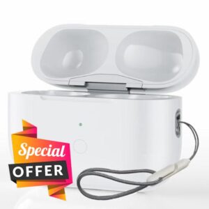 Wireless Charging Case Replacement for AirPods Pro Compatible for AirPod Pro 2 Generation Charging Case with Pairing Sync Button Support Wireless Charger Case