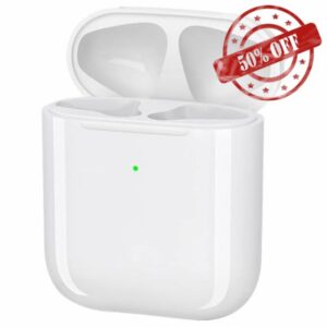 Replacement Wireless Charging Case for AirPods 1 or 2. No Earbuds Wireless Charging Case ONLY for AirPods 1 or 2