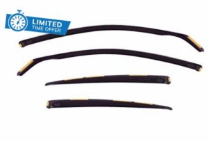 J&J AUTOMOTIVE | Heko Wind Deflectors Compatible with 5 Series F10 4P Sedan 2010-2017