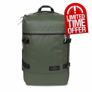 Eastpak TRAVELPACK Laptop Backpack Green 42L Waterproof Laptop Pocket 17"