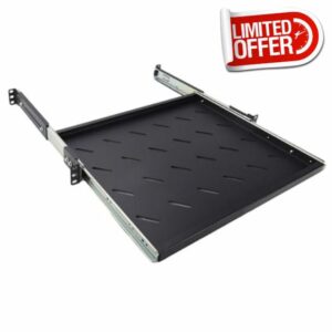 Adjustable 1U Shelf for 19 Inch Rack by kenable