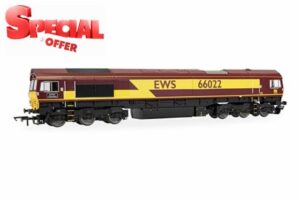 Hornby R30532 RailRoad EWS Class 66 Lafarge Charnwood 66022 Railway Locos