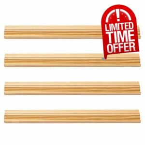 Mahjong Racks | Wooden 4-Piece Tile Holder Set
