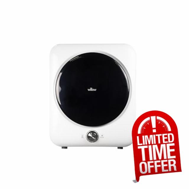 Willow W3TDW Compact 3kg Vented Tabletop Tumble Dryer with 8 Programmes