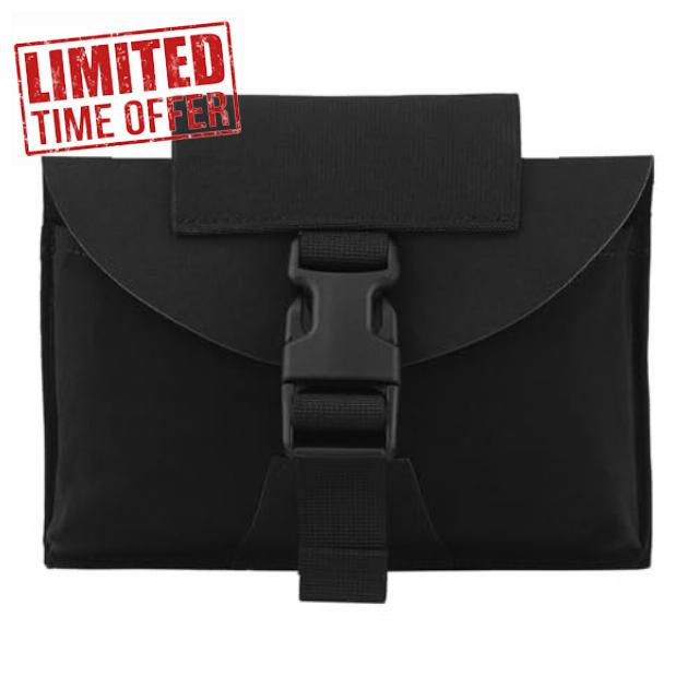 Tactical Molle Pouch Small IFAK Medical Pouches with Top Tourniquet Holder First Aid EDC Nylon Bag Quick Release for Belt and Vest(Black)