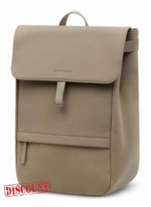 Kapten & Son leisure backpack laptop backpack with laptop compartment Fyn Cord Backpack 13L Dusty Khaki brow