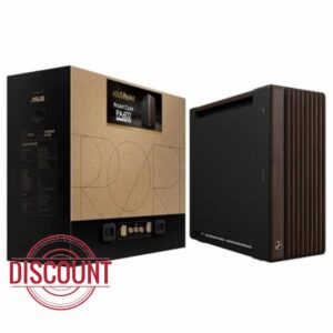 ASUS ProArt PA602 Wood Edition Modern Black E-ATX Case with Tempered Glass Plate Supports GPUs up to 440mm and 420mm Radiators