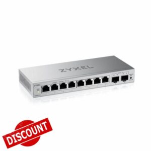 Zyxel 8-Port Network Switch | Web Managed Gigabit Ethernet Splitter | 8x GbE + 2x SFP Ports | QoS