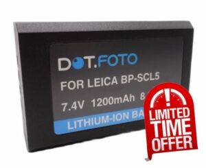 BP-SCL5 Premium 7.4v / 1200mAh Rechargeable Battery for Leica M10
