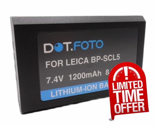 BP-SCL5 Premium 7.4v / 1200mAh Rechargeable Battery for Leica M10