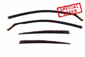 J&J AUTOMOTIVE | Heko Wind Deflectors Compatible with Micra K12 2002-2010