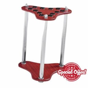 Milageto 12 Slots Pool Cue Rack Cue Holder Cabinet Stable Organizer Vertical Professional Fishing Rod Racks Equipment Floor Standing