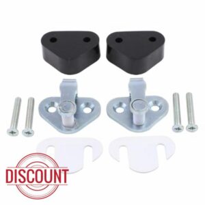 Front Door Striker Catch and Spacer Kit with Bolts for LAN-d Ro-ver Defender L316 1983-2016