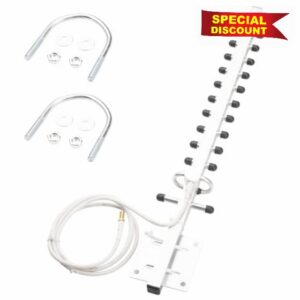 Dual Band Yagi WiFI Antenna 2.4G/5.8G 8dBi Outdoor Directional High Gain RP-SMA Female Connector 1.5M RG58 Cable 13 Unit Yagi Antenna