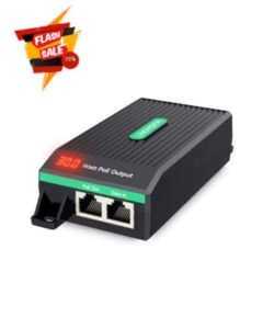 LINOVISION Gigabit 30W POE+ Injector with Intuitive Power Comsumption Indicator