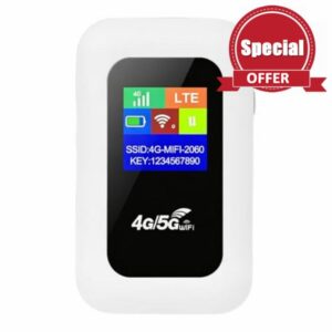 Portable 4G/5G LTE Mobile WiFi Travel Router with SIM Card Slot