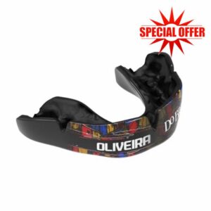 OPRO Official UFC Fighter Collection Charles Oliveira Instant Custom-Fit Mouthguard – Self-Fit Gum Shield for MMA