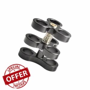 OrcaTorch ZJ14 Aluminum Ball Joint Clamp for Diving Torch Arm and Underwater Camera Tray
