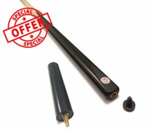 Dunn's 1 piece ash snooker cue - Classic plain ebony design