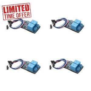 RC Motor Forward Reverse Controller Module Relay Board for Turret Rotation Compatible with 5-12V Receivers(4pcs)