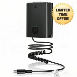 PD USB-C to NP-FW50 Dummy Battery for Sony ZV-E10