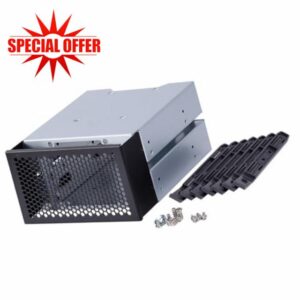 3 Bay 3.5inch Three Disc Hard Drive Cage 2 Chassis Drive Chassis Box Computer Expansion Storage Case Steel Cage